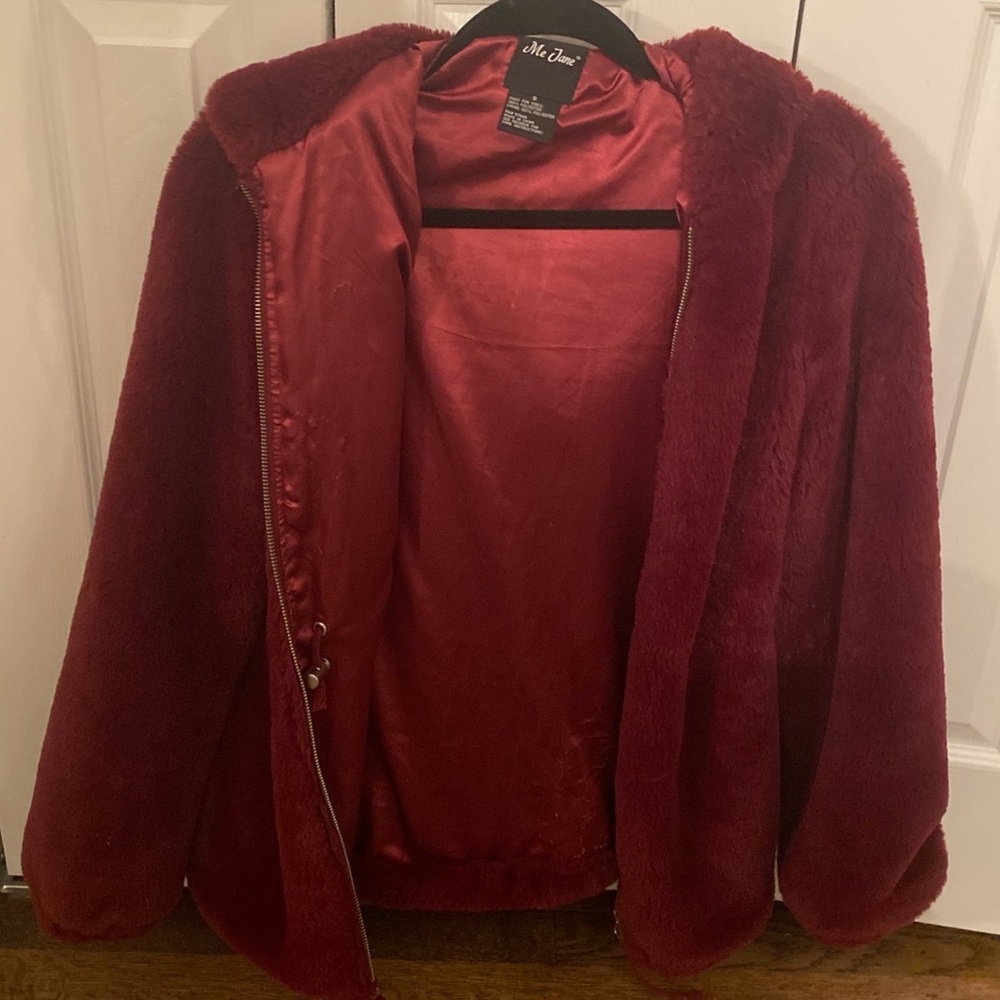 Velvet Faux Fur Winter Coat by Me Jane